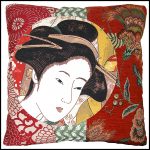 coussin geisha japon